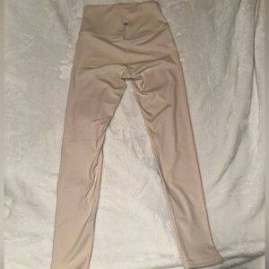 High-Waisted Beige Leggings